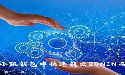 突破阻碍！如何在小狐钱包中快速转出RONIN而无需高额手续费？