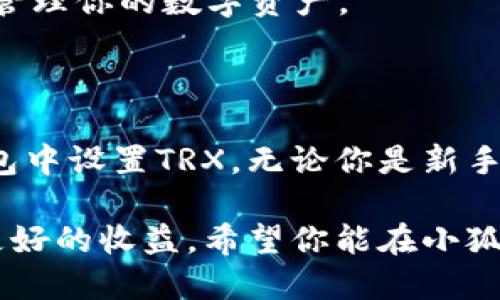   轻松设置TRX：小狐钱包的终极指南！ / 
 guanjianci 小狐钱包, TRX, 数字货币 /guanjianci 

引言：拥抱数字资产的新时代

在数字货币的世界里，选择一个安全、便捷的钱包变得尤为重要。作为一种广受欢迎的数字资产，TRX（波场币）吸引了大量用户的关注。小狐钱包，以其简单易用的界面和强大的安全性，成为新手和资深玩家的热门选择。本文将详细介绍如何在小狐钱包中设置TRX，让你在这个数字资产的世界中如鱼得水。

第一步：下载和安装小狐钱包

首先，你需要在你的手机应用商店中搜索“小狐钱包”。无论你是使用iOS还是Android系统，小狐钱包都可以轻松找到并下载安装。安装完成后，打开应用，准备开始你的数字资产之旅。

第二步：创建或导入钱包

在你首次打开小狐钱包时，系统会提示你创建一个新钱包或者导入现有钱包。如果你是新用户，选择“创建新钱包”是最佳选择。遵循系统提示，设置一个强密码，确保你的钱包安全。而如果你已经有了其他钱包，并希望导入，那只需输入助记词或私钥即可。

第三步：设置TRX币种

钱包创建完成后，首页会显示多种数字资产。你需要找到TRX。点击币种选择按钮，在弹出的列表中选择“波场币（TRX）”。如果你没有看到TRX，可能需要在钱包设置中添加该币种。

第四步：充值TRX

现在，像大多数钱包一样，小狐钱包支持用户充值。你可以通过多种方式完成TRX的充值，包括银行转账，其他钱包转账或交易所提现。选择最适合你的方式，将TRX发送到你的小狐钱包地址。你可以在小狐钱包中找到你的TRX地址，通常以“T”开头。

第五步：确认交易状态

在完成转账后，你需要检查交易状态。进入小狐钱包的钱包页面，点击TRX币种，你将看到相关的交易记录。如果交易仍在进行中，请耐心等待，通常在几分钟内就能确认。

第六步：安全设置与

为了保证你的资产安全，小狐钱包提供了一些额外的安全设置。你可以启用两步验证，确保每次交易都需额外的安全确认。此外，妥善保管你的助记词和私钥，切勿分享给他人。小狐钱包还支持冷存储、硬件钱包等功能，帮助你进一步保障资产的安全。

第七步：开始交易

现在你已经成功设置了TRX，你可以开始进行交易了！无论是购买、出售还是转账，小狐钱包都能帮你完成。通过简单的点击，你能够轻松地管理你的数字资产。

总结：轻松畅享TRX的便利

小狐钱包的使用简单且高效，特别适合那些希望以安全的方式管理TRX等数字资产的用户。通过上述的步骤，你已经掌握了如何在小狐钱包中设置TRX。无论你是新手还是老手，小狐钱包都能满足你对数字资产管理的需求。现在，放下顾虑，尽情享受数字货币带来的便捷与乐趣吧！ 

此外，随着数字货币的日益普及，保持对市场动态的关注也是非常重要的。适时调整投资策略，可以帮助你在这个快速变化的市场中取得更好的收益。希望你能在小狐钱包的帮助下，迈出成功的第一步！